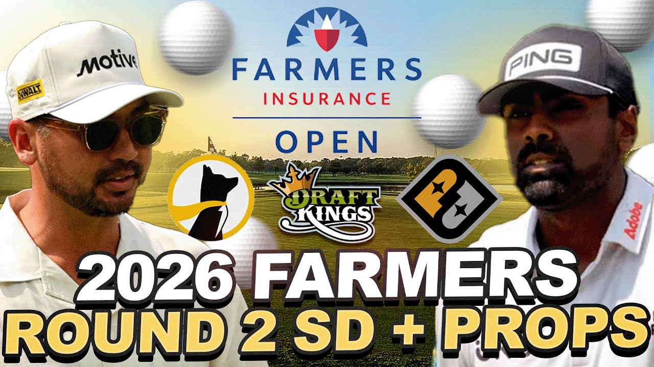 2026 Farmers Round 2 Showdown + Prop Stream : DFS Strategy, Prize Picks + Underdog Props, Matchups