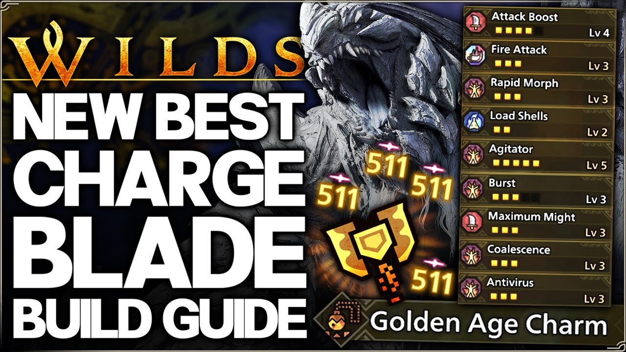 Monster Hunter Wilds - New Best Charge Blade Build - Highest Damage Possible - OP Talisman Guide!