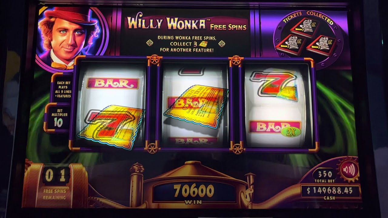 Insane Bonus on Willy Wonka 3 Reel Slot Machine - HUGE Jackpot