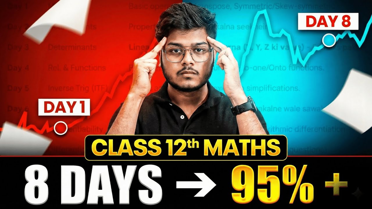 Maths Last 7 Days 😱 Zero to Hero 80/80 Strategy | Class 12 Boards 2026