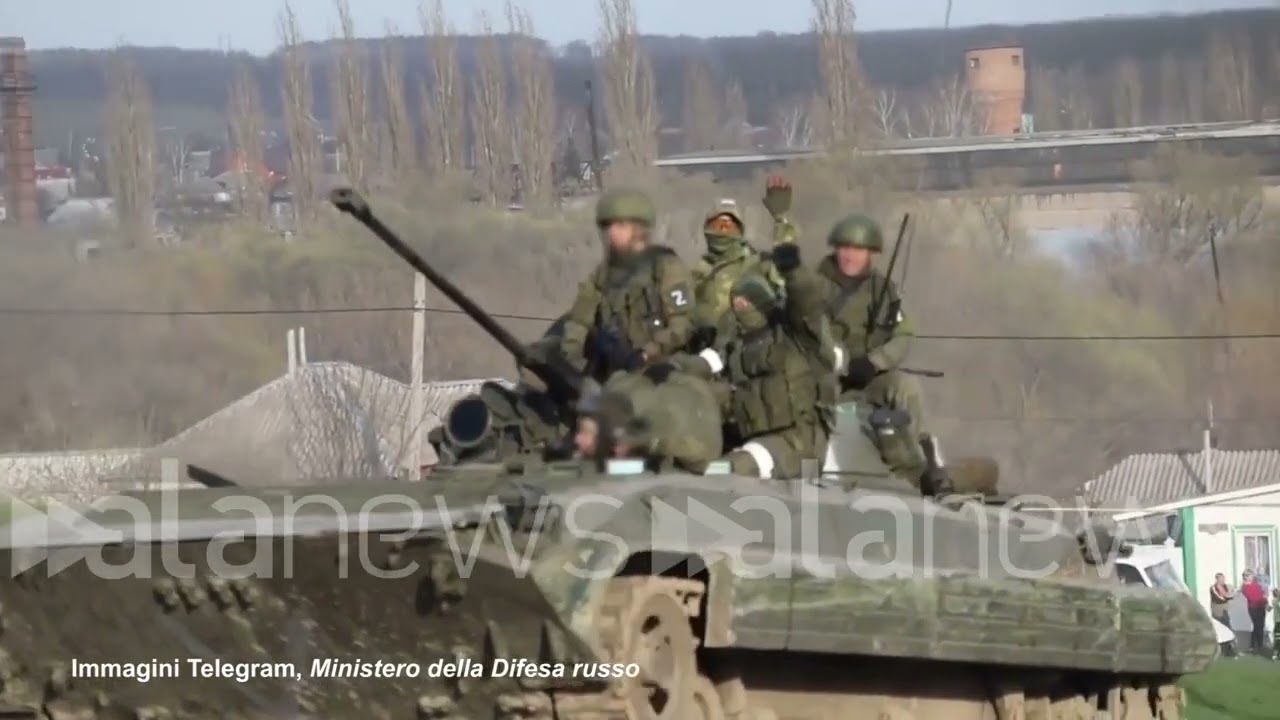 Ucraina, una colonna di tank russi nell'Oblast' di Kharkiv
