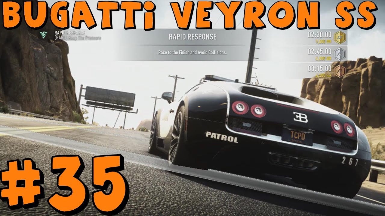 Need For Speed Rivals | Xbox One | Part 35 | Bugatti Veyron SS Patrol Car