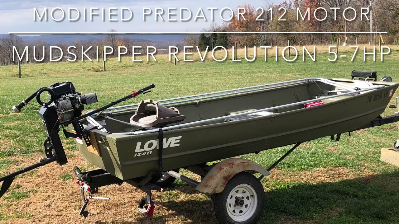 Mudskipper Revolution 5-7hp/Predator 212/Lowe 1240 Jon Boat.