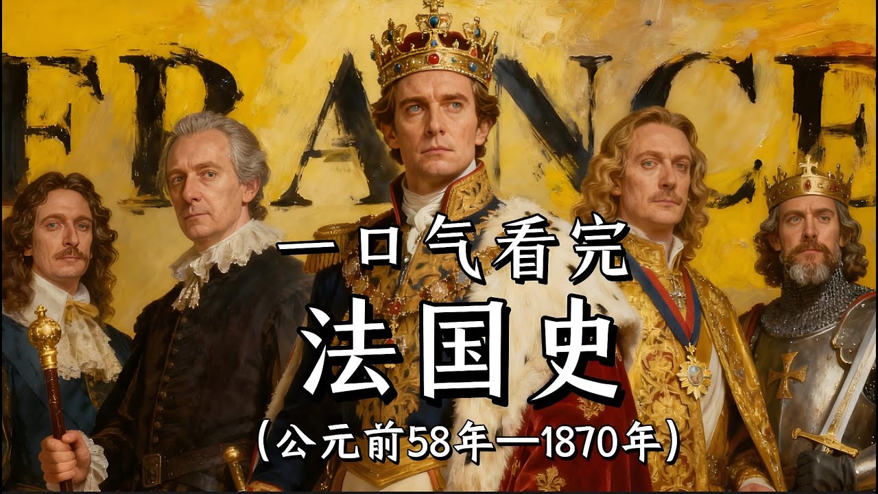 法国为什么能影响世界？4 小时看完从公元前 50 年到 1870 年的完整法国史！