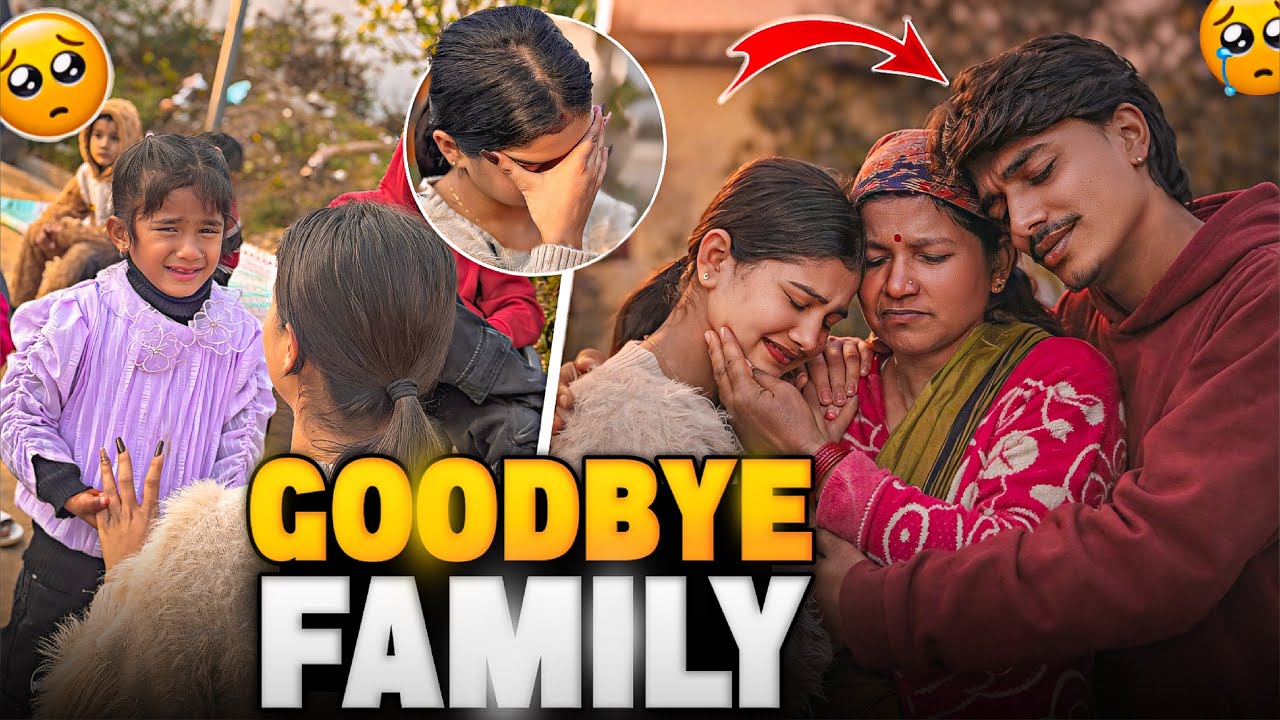 Family ko kehena Pada Good bye 🥺💔|| Sub hue emotional 😭