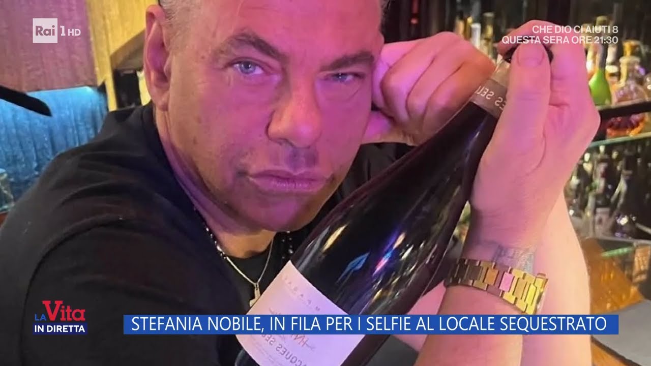 Stefania Nobile e Davide Lacerenza, i selfie al locale sequestrato - La Vita in Diretta 06/03/2025