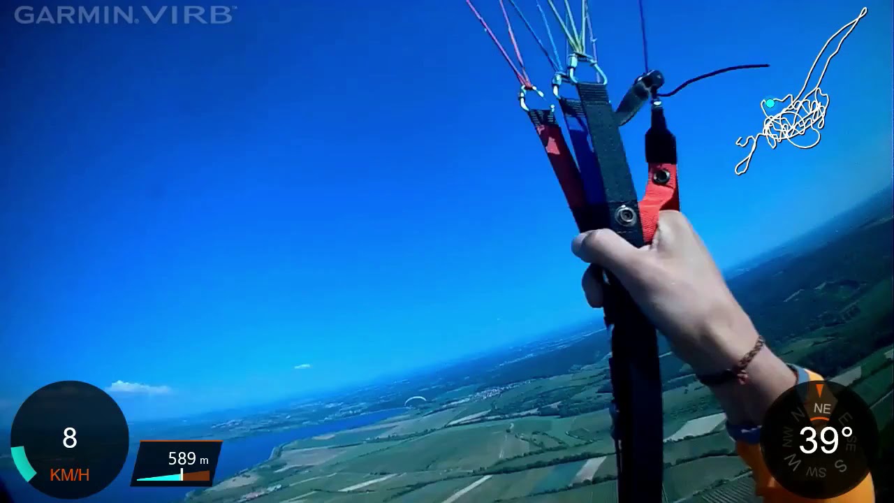 Paragliding Pálava Děvín , Garmin fenix 3 + Data