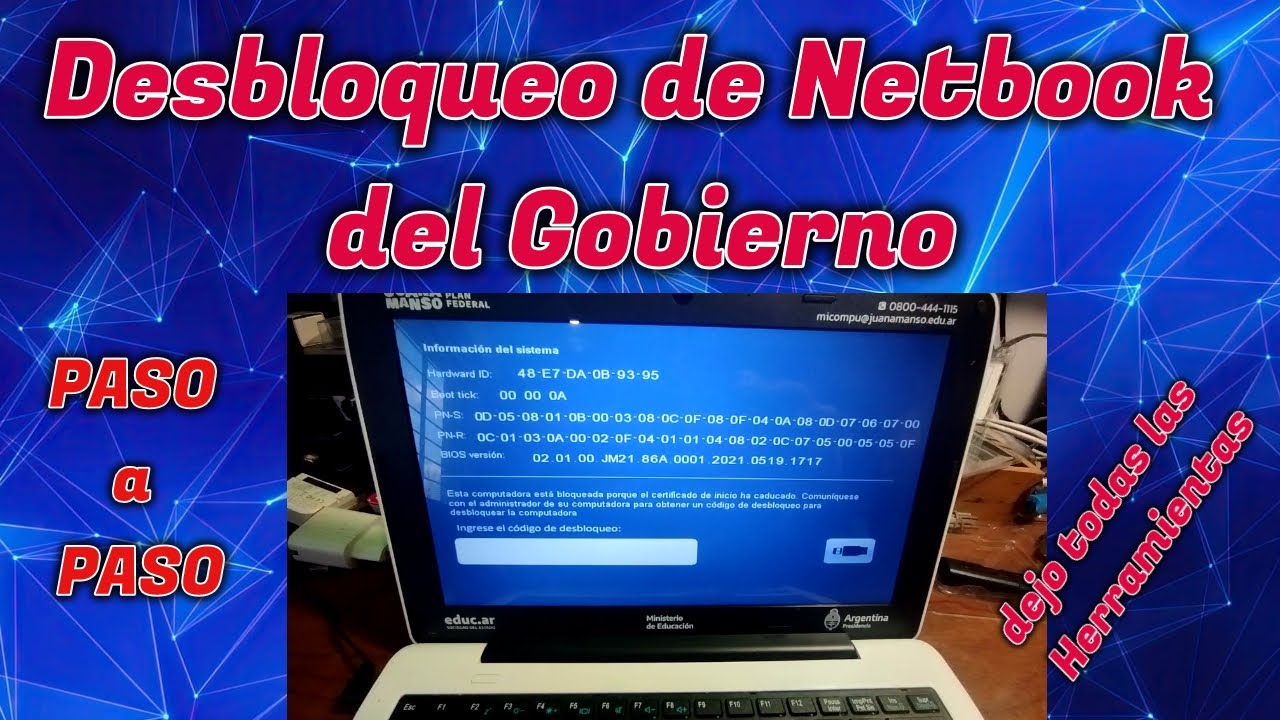 Desbloqueo Juana Manso paso a paso