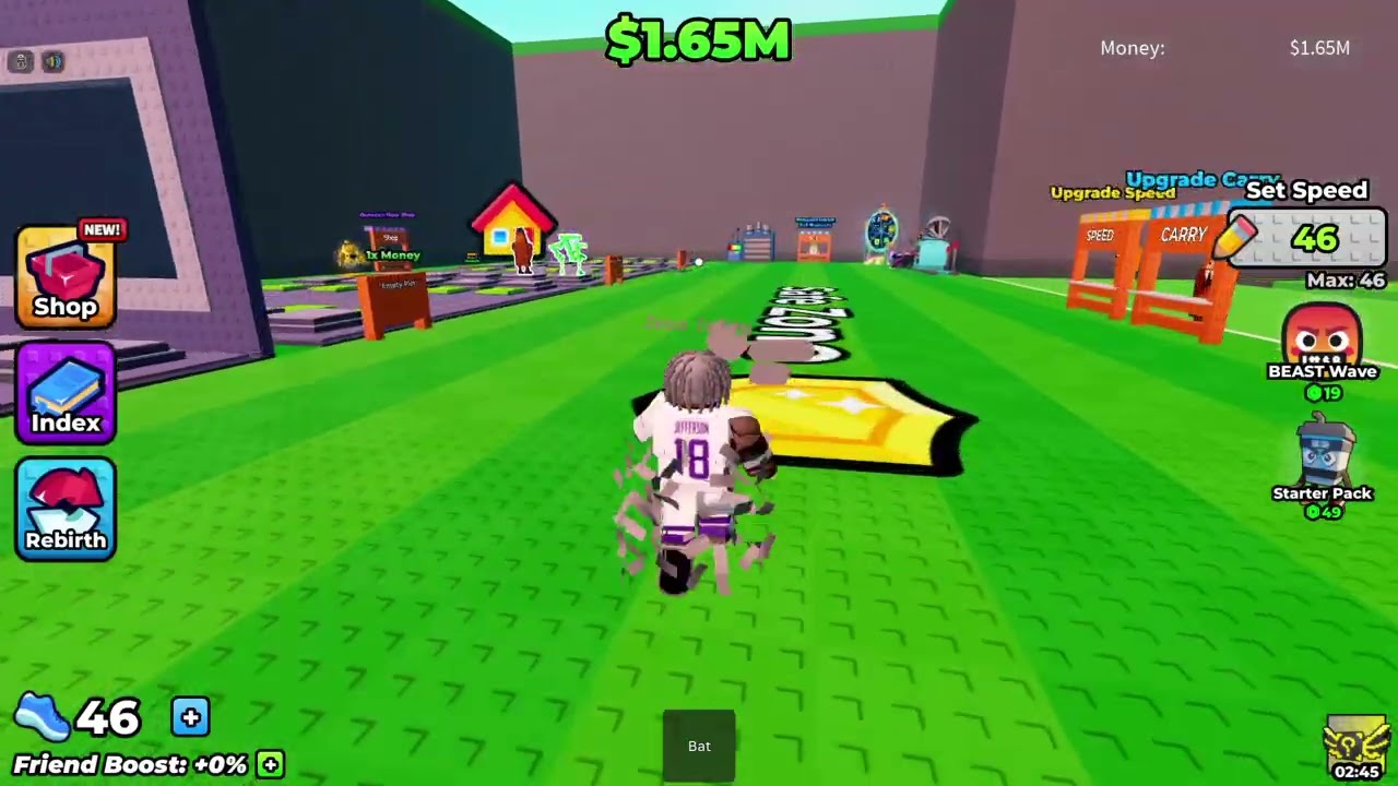 Playing escape waves for lucky blocks