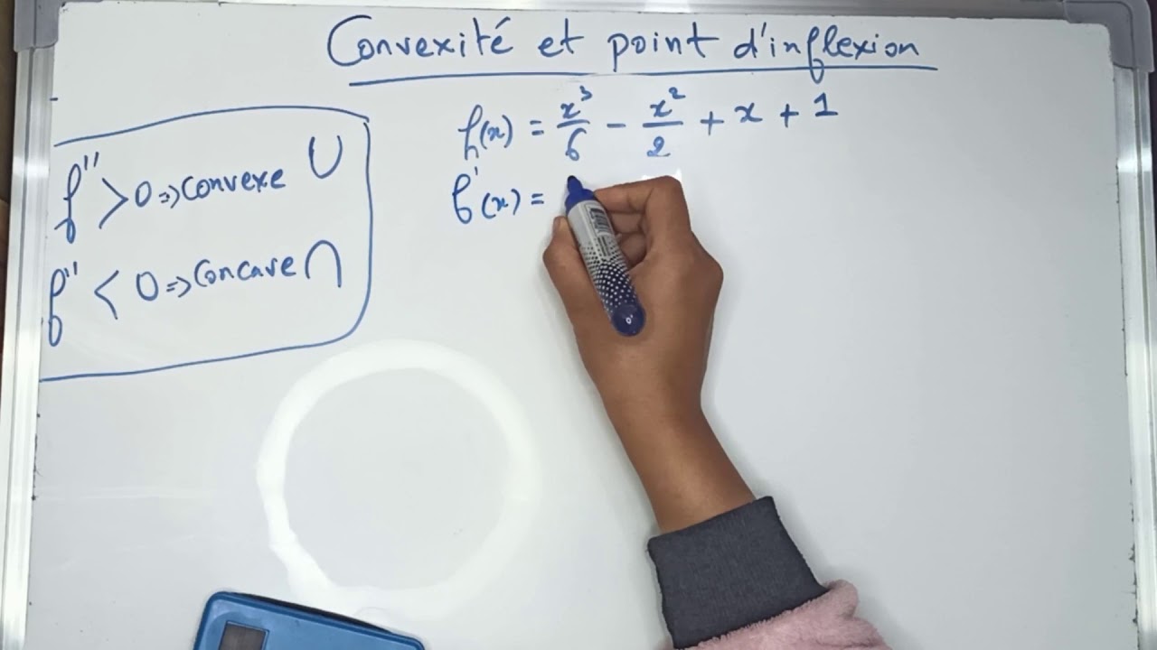 Analyse 1 : Convexité / Concavité d'une fonction numérique et son  point d'inflexion