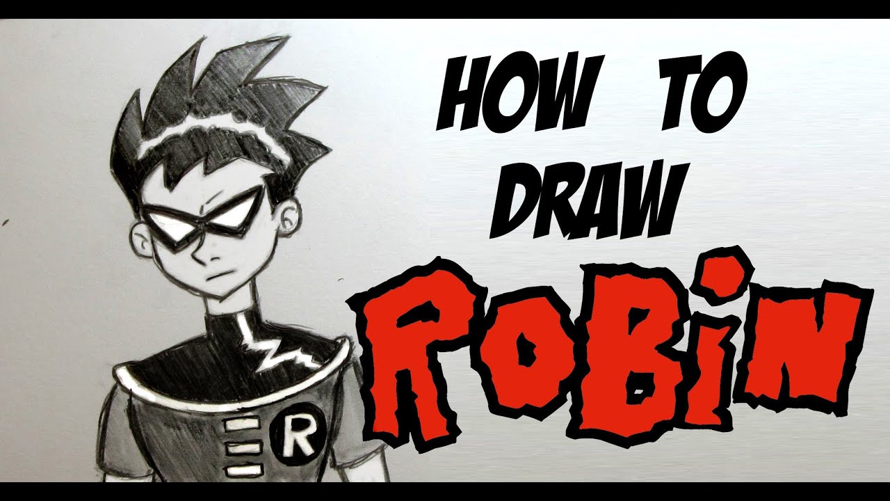 Ep. 104  How to draw Robin from Teen Titans