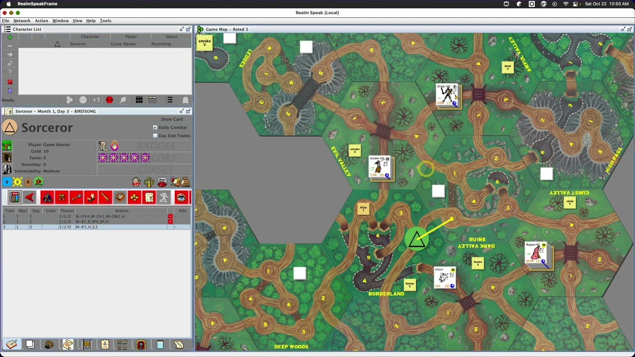 Sorceror solo playthrough - Magic Realm by Richard Hamblen, Avalon Hill's 1979 fantasy wargame