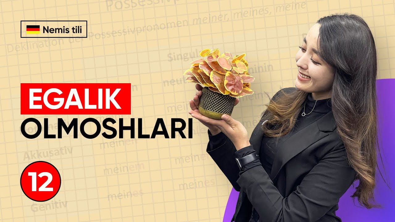 Egalik olmoshlari | 12-dars | Nemis tilini 0 dan o'rganish
