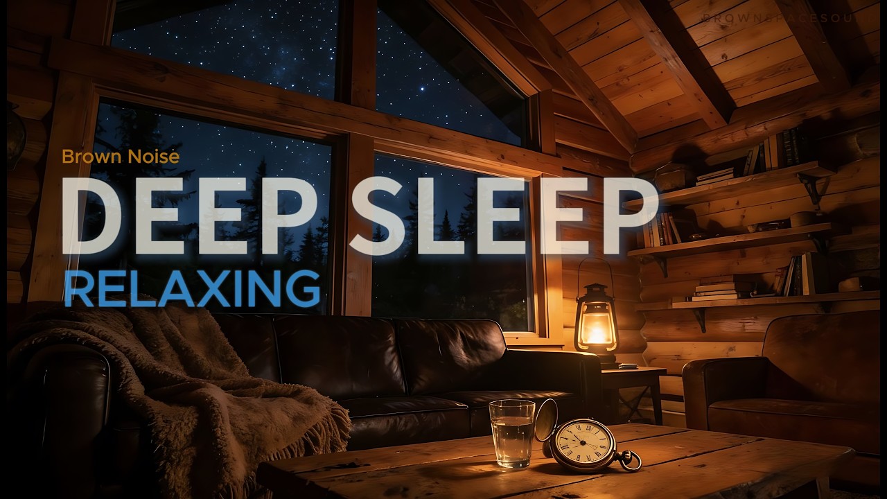 Relaxing Brown Noise for Deep Sleep | 8 Hours (No Loop)