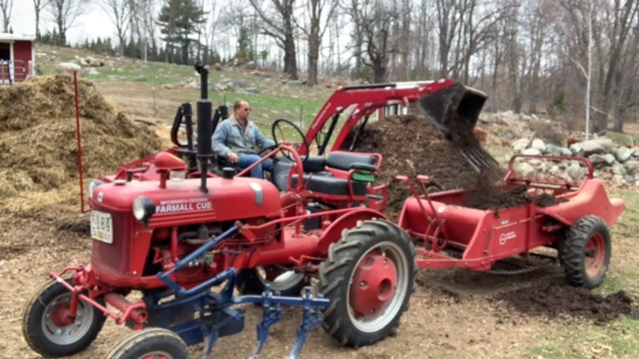 Spreading Manure With An IH Farmall Cub And A McCormick-Deering 100 Manure Spreader