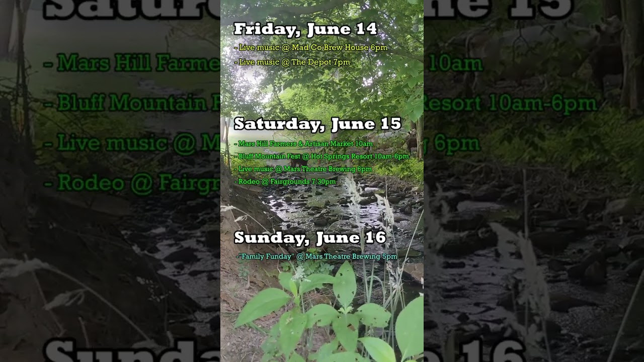 This weekend in Madison County, NC 6.14.24 