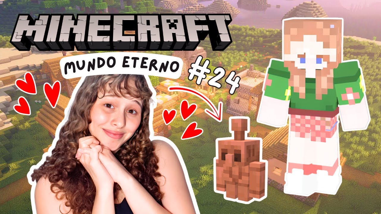 CONSEGUINDO O NOVO GOLEN DE COBRE E CONSTRUINDO UMA ESTUFA! - MUNDO ETERNO MINECRAFT #24