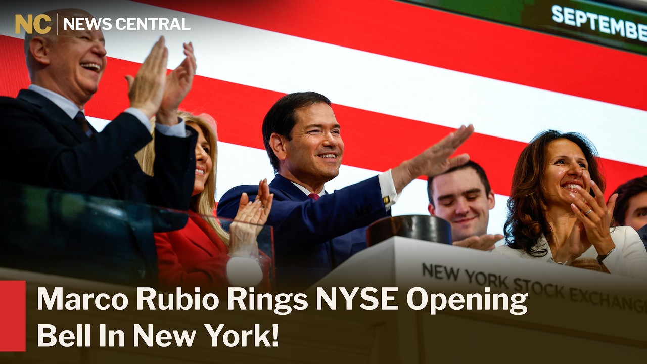 U.S. State Secretary Marco Rubio Rings NYSE Opening Bell in New York | AC1Z
