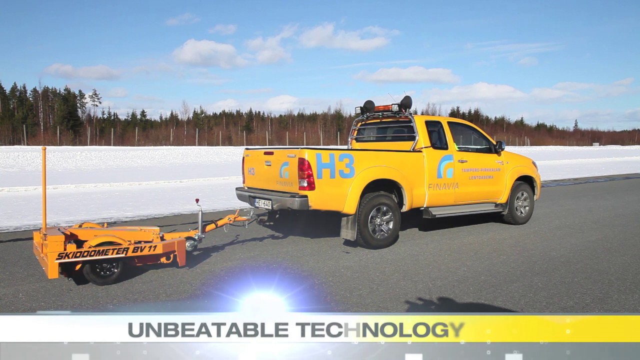 Moventor Skiddometer BV11 Trailer - Runway Friction Tester with new Touch Screen Computer