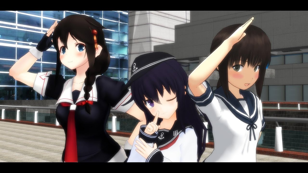 【MMD艦これ】 オツキミリサイタル