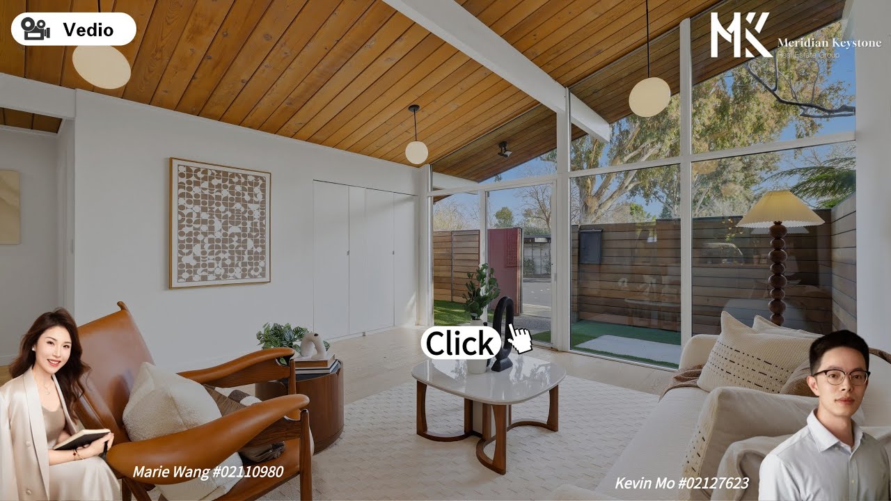 Just Listed|Living in a Masterpiece: Designer-Owned Eichler Townhome in Top School District