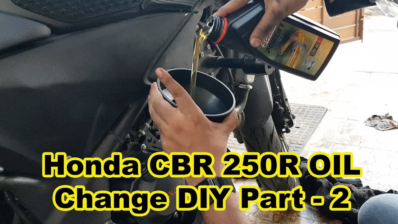 Honda CBR 250 R | Engine Oil Change | DIY | Tamil | Part-2