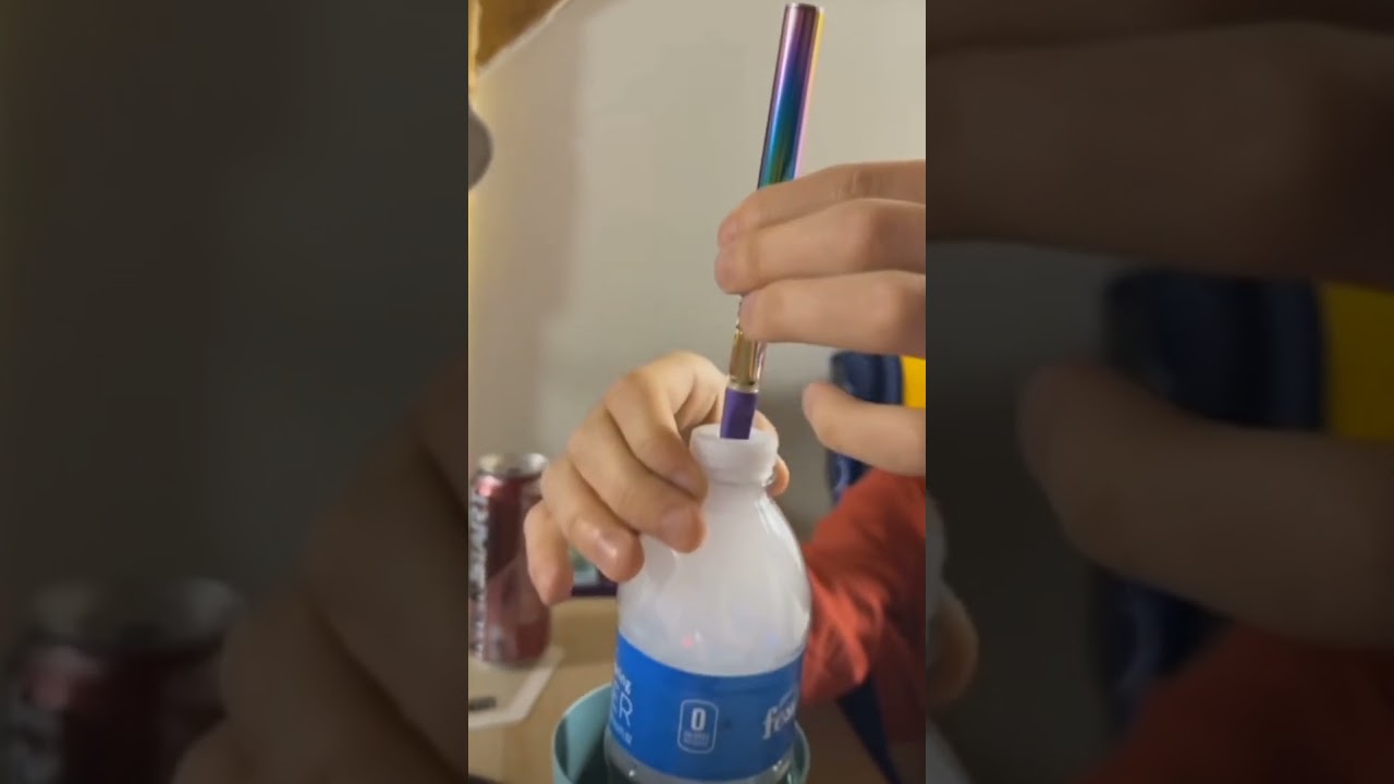 Gravity bong with a cart. #420 #shorts #yeah #high