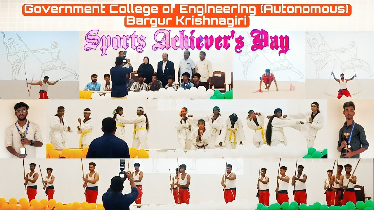 Sports Achiever's Day 2023-2024 ⛹🏻‍♂️🏅🏆🤼‍♀️@ GCE Bargur