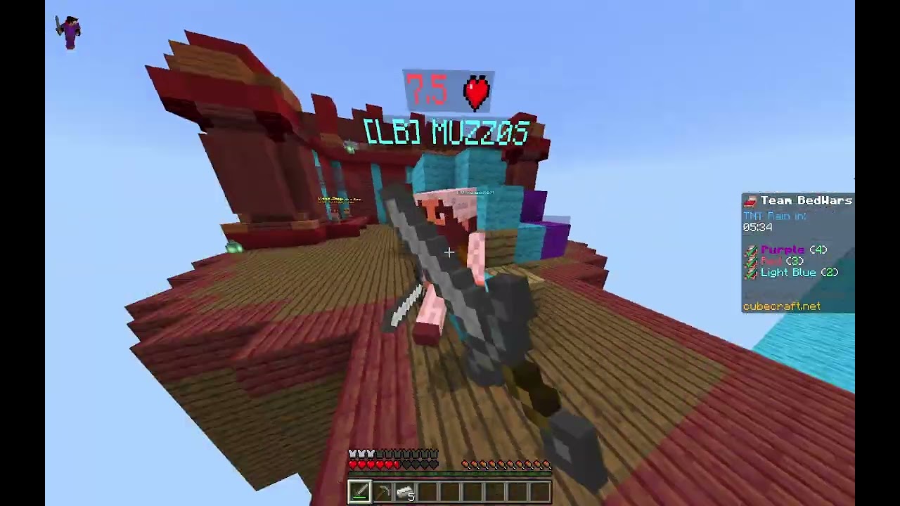 New Map in  Cubecraft Bedwars Playing with my Friends🆕🔥