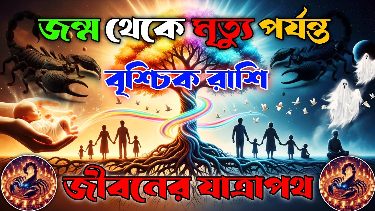 জন্ম থেকে মৃত্যু পর্যন্ত বৃশ্চিক রাশির জীবনের যাত্রাপথ || Vrishchik Rashi Life Journey |