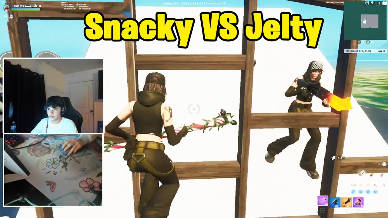 Snacky VS G2 Jelty 1v1 Buildfights! - Fortnite 1v1