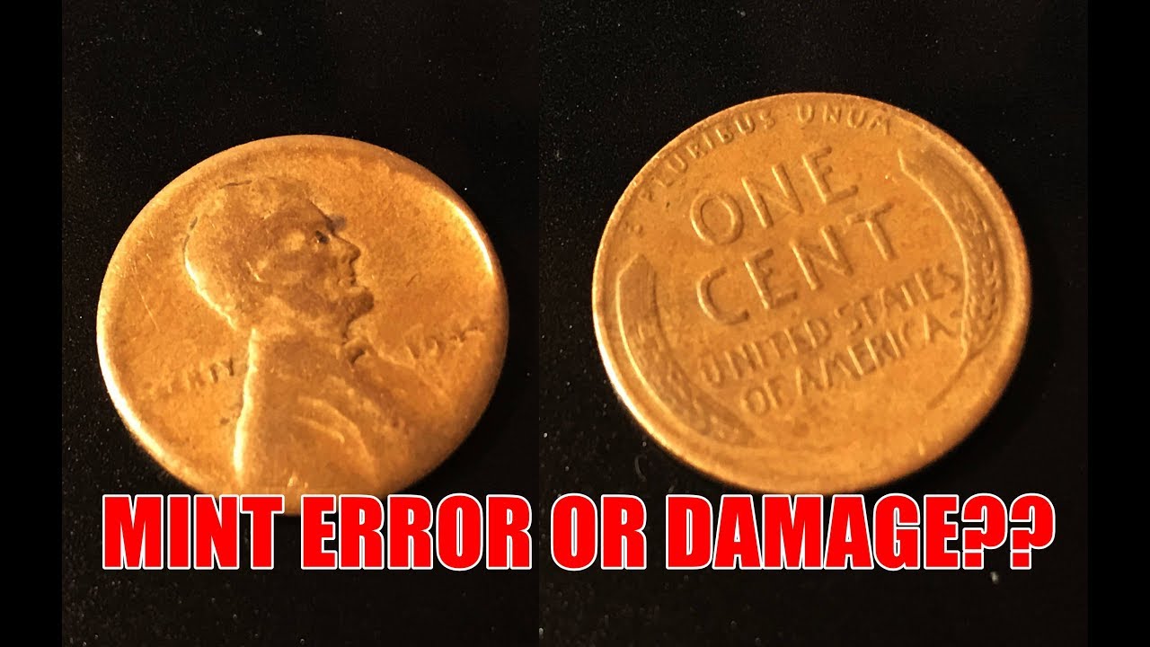 Could This Worn Wheat Cent be a Rare Error or Post Mint Damage?  What's the Result??