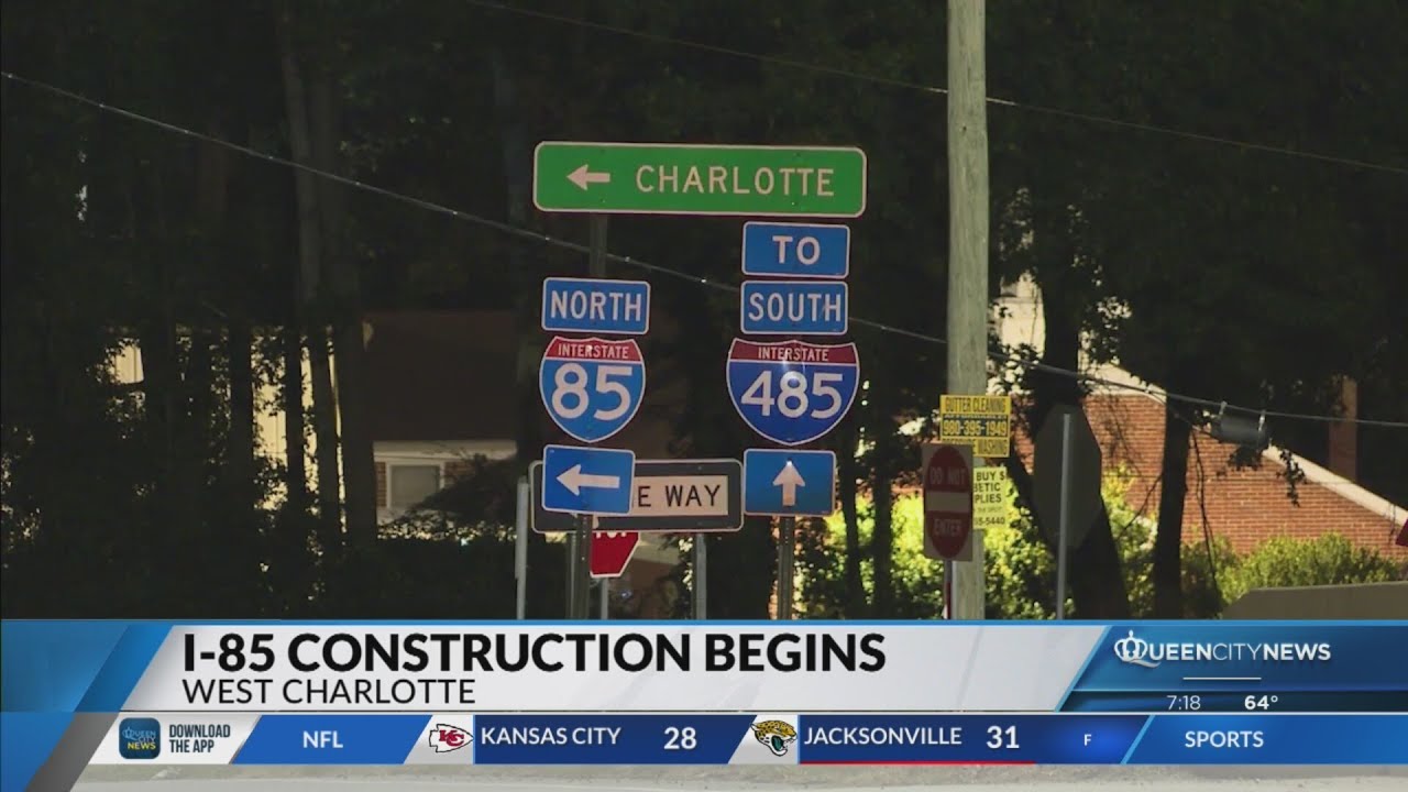 What to Expect: I-85 construction begins in Charlotte