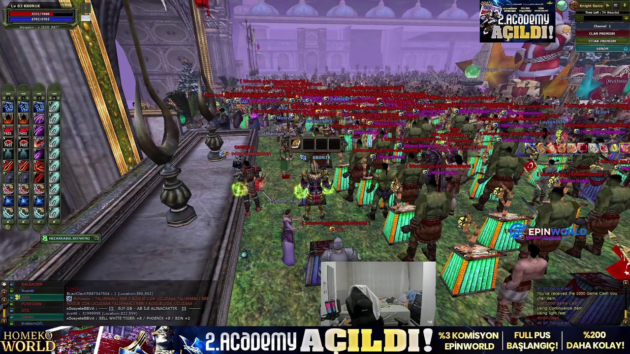 KR0N1K  HomekoWorld Pk - Farm #knightonline #hkw
