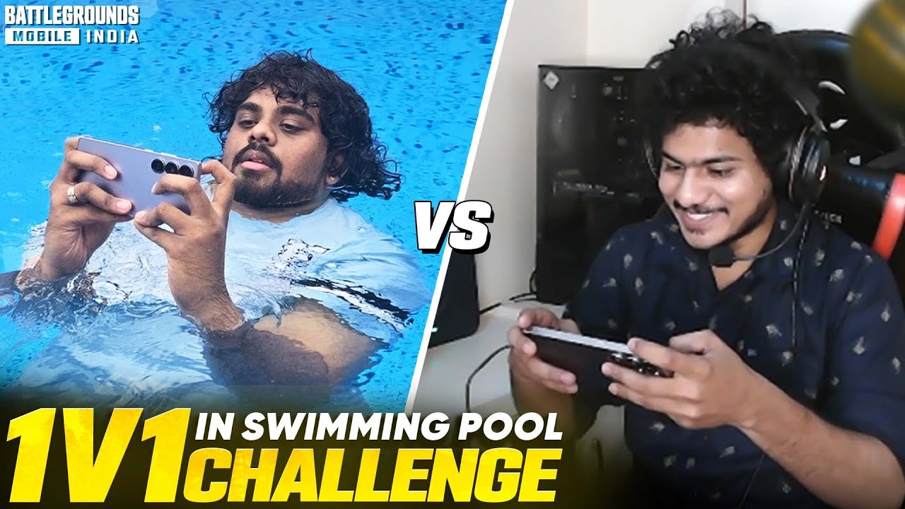 1v1 TDM In Swimming Pool 🤯 With Telugu Gamer | Samsung Galaxy S25 Ultra | Battlegrounds Mobile India