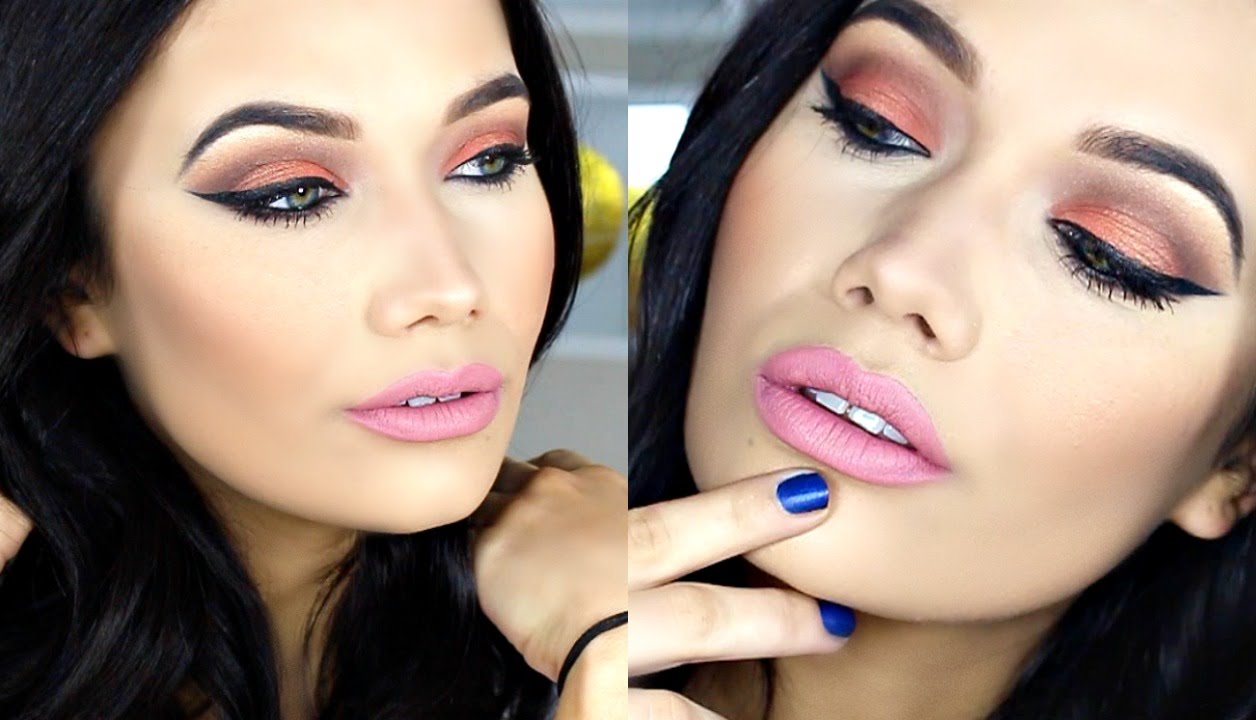 Peachy Makeup Tutorial | Too Faced Sweet Peach Eyeshadow Palette