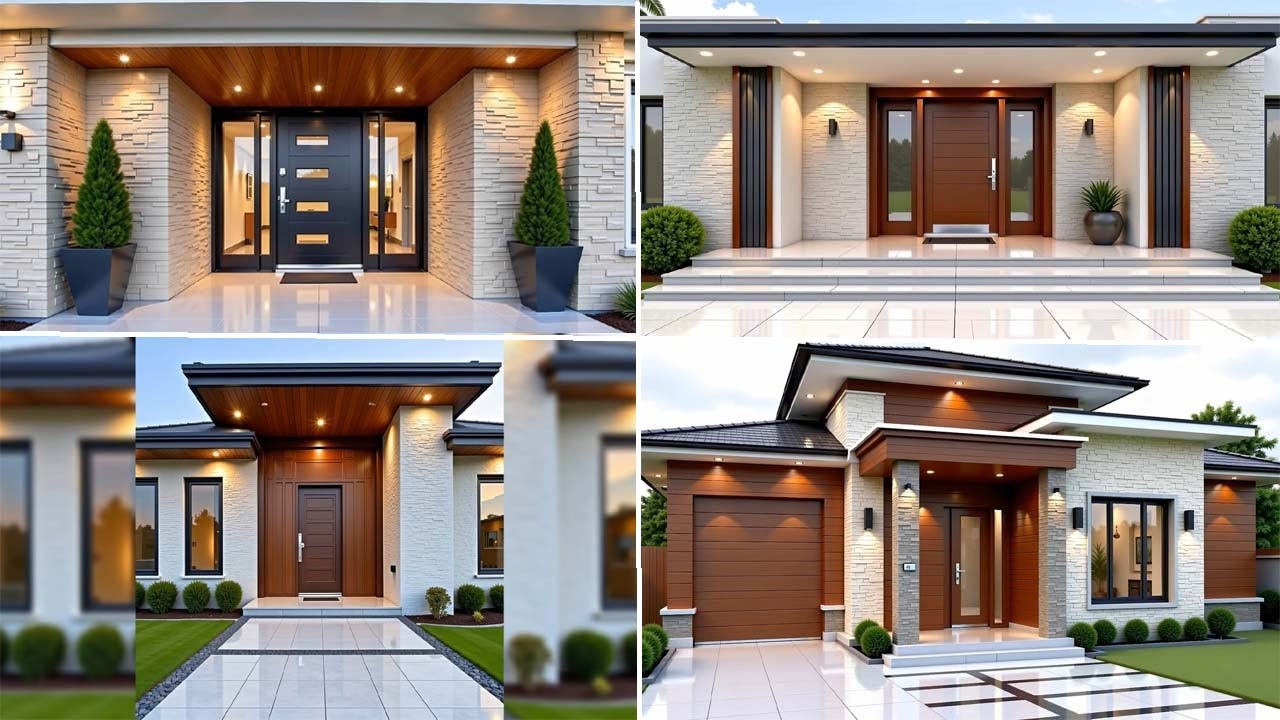 Современные стильные проекты фасадов домов | Azaan Construction | Новейшие идеи дизайна фасадов д...