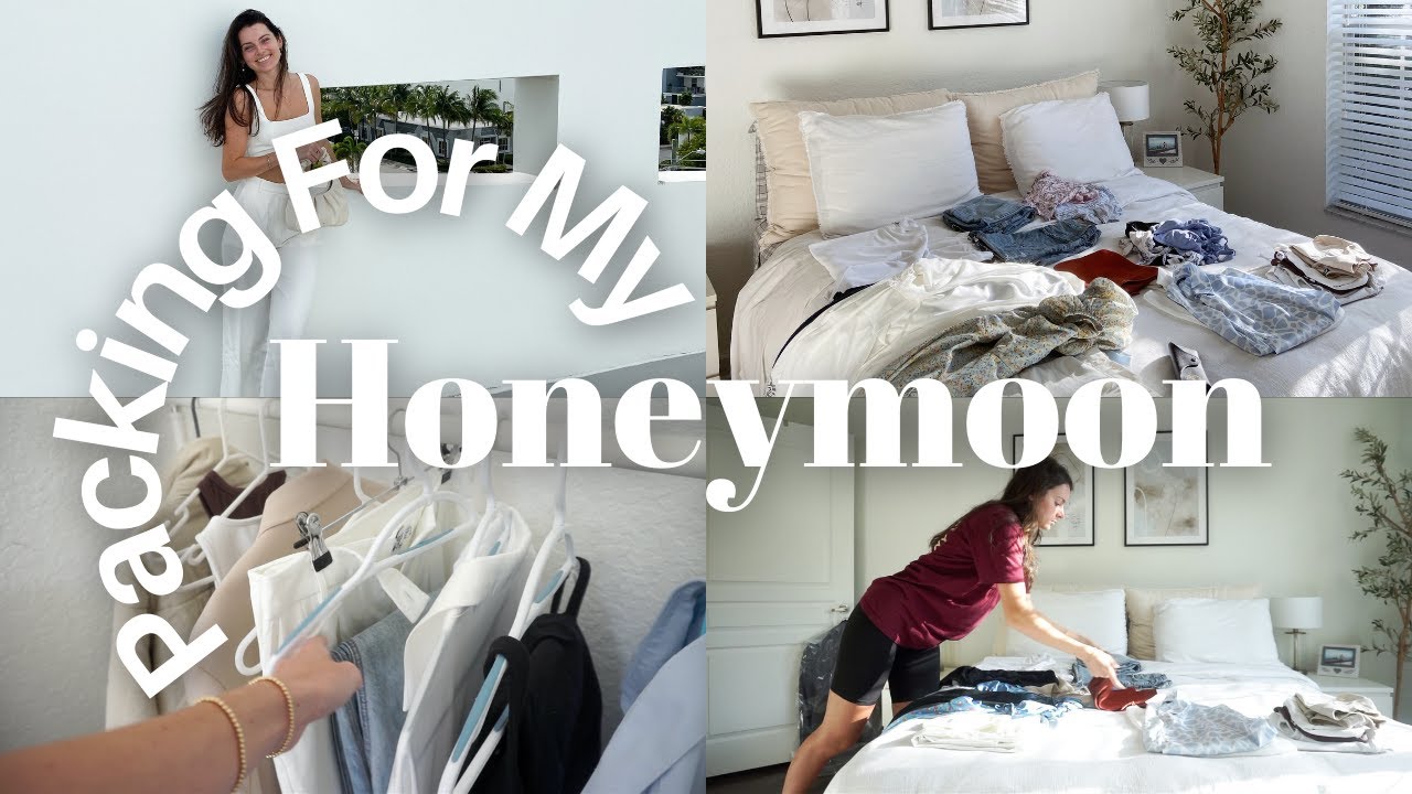 PACK WITH ME FOR MY HONEYMOON & WEDDING 💍 | Packing For A Month With Just A Carry On For Greece