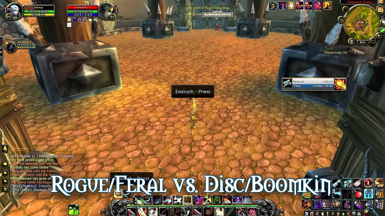 &clubs; Sensus - WoW Arena PvP 2v2 : Rogue/Feral 2v2 Arenas (4.3 - 85 Rogue PvP)