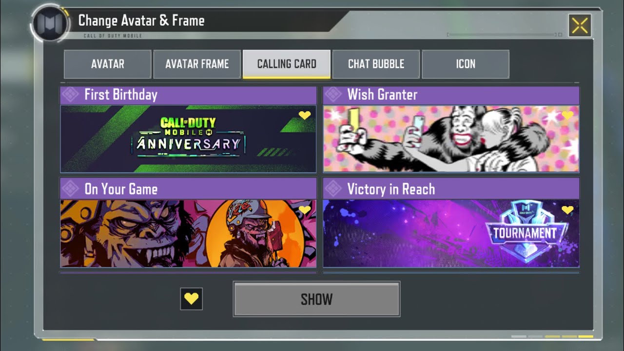 OG CODM Calling Card Collection! Any RARE Ones? 🤔 Comment!