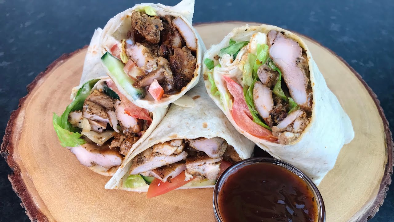 JERK CHICKEN WRAP RECIPE ( EASY STEP BY STEP JERK CHICKEN WRAP RECIPE