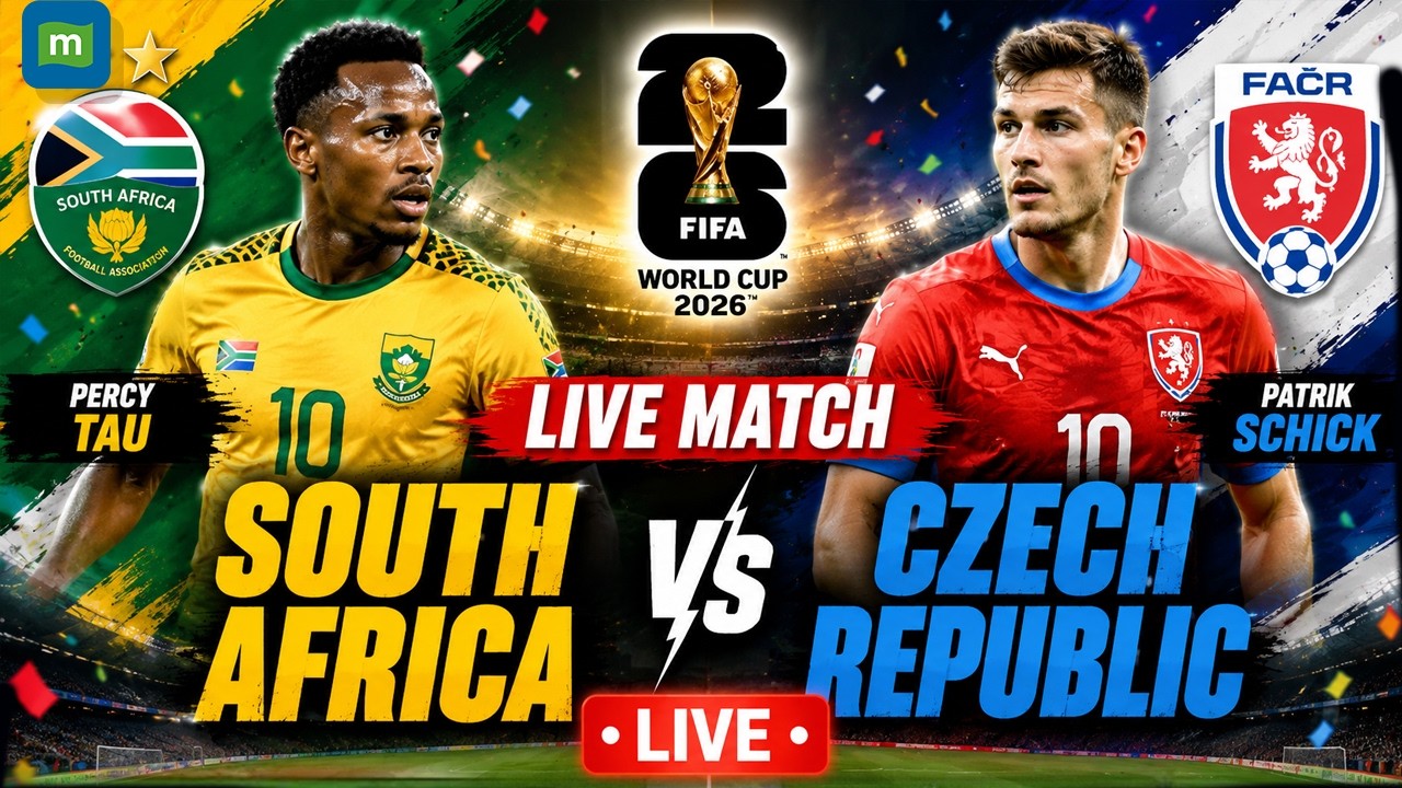 South Africa vs Czech Republic LIVE | FIFA World Cup 2026 LIVE Coverage | RSA vs CZE Football LIVE