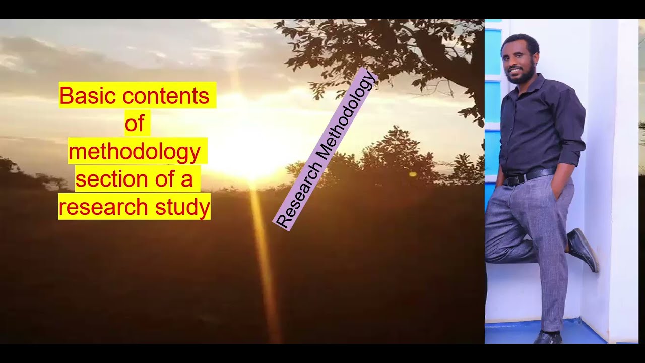What are the contents of research methodology section ?