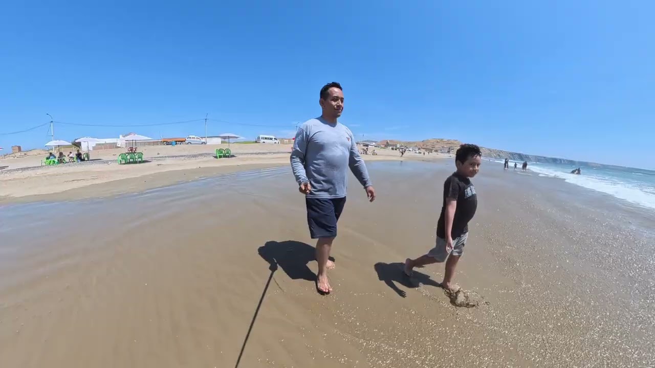 Probando la Insta 360 X5 en la playa