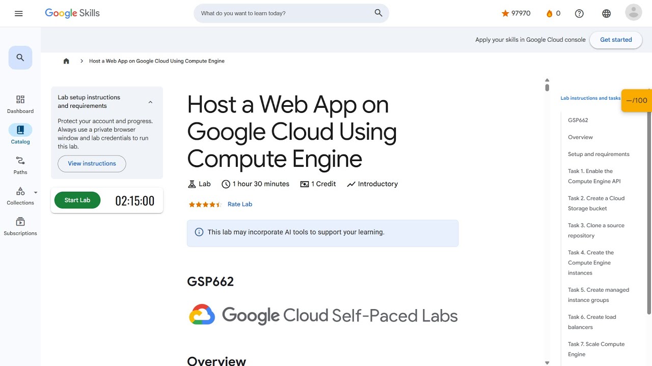 Host a Web App on Google Cloud Using Compute Engine GSP662 Qwiklabs
