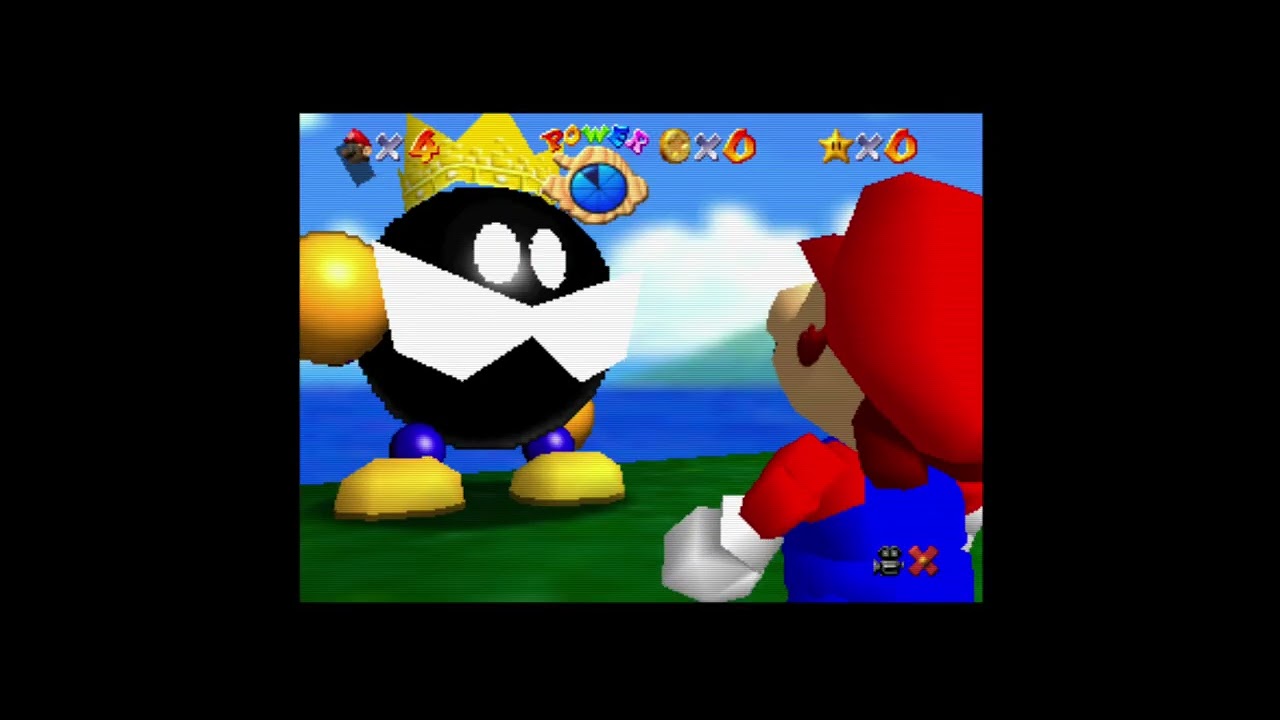 Is old TV in super Mario 64 