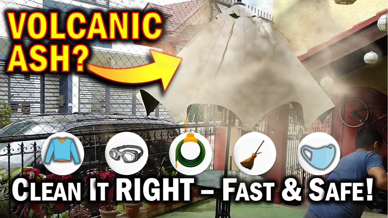 How to Clean Volcanic Ashfall Safely: Complete Step-by-Step Guide for Homes & Cars!