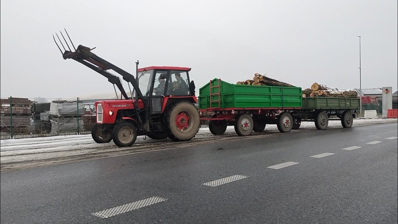 Ursus C-360 W Transporcie || Wywóz Drzewa Z Lasu - Ursus Power