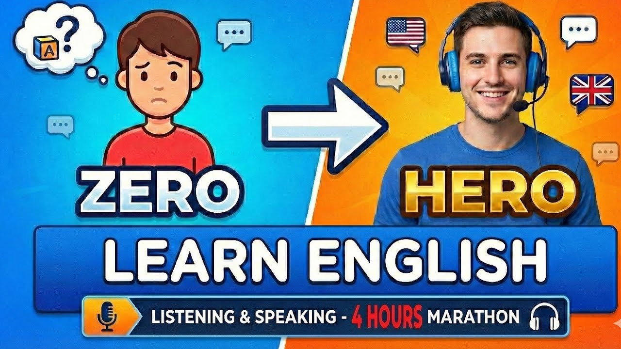 Learn English from Zero To Hero | Listening & Speaking Marathon for Learners