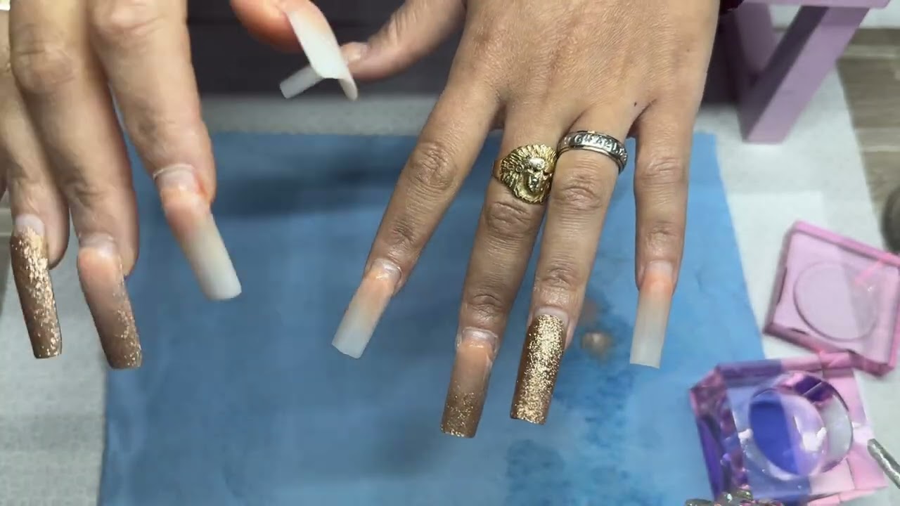 Watch Me Do a Refill on My Sister Nails. #nails #acrylicapplication